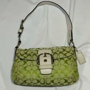 Coach | Bags | Insane Vintage Y2k Lime Green Bag With White
